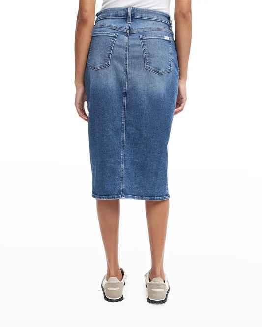 Beyond Marketplace XS / Blue JEN7 - Pencil Skirt Front Slit