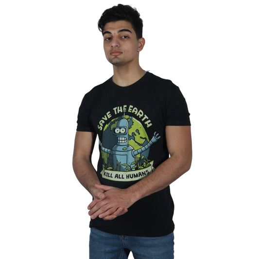 Beyond Marketplace Mens Tops M / Grey NEXT LEVEL - Save The Earth T-shirt