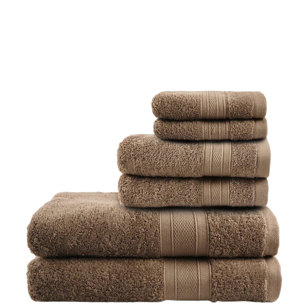 Beyond Marketplace 6 Pieces / Brown TRIDENT - Soft N Plush Cotton Highly Absorbent, Super Soft Washcloths 6 Pieces