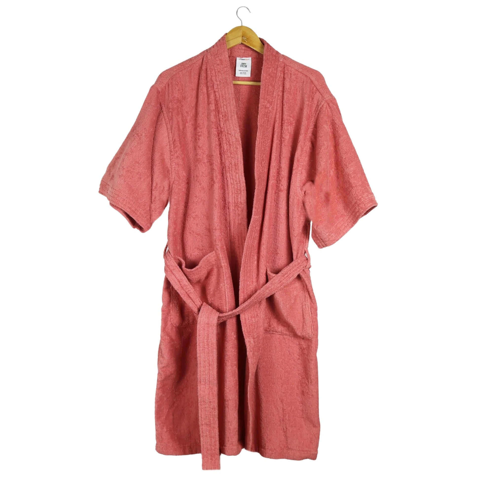 Beyond Marketplace L / Pink TRIDENT - Unisex Short Sleeve Long Kimono Bathrobe