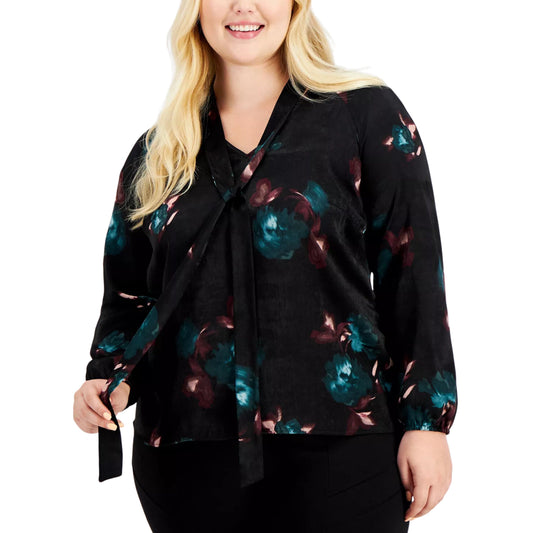 Alfani Plus Size Asymmetrical Top, Tops