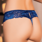 BEYOND Womens Underwear L / Blue BEYOND - Crochet  Lace Panties