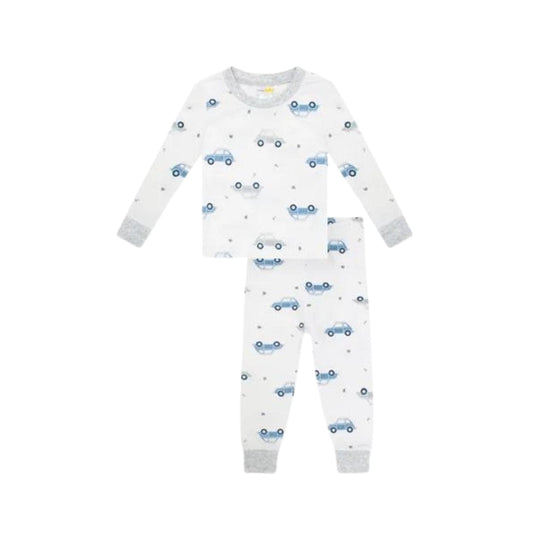 BLOOMIE'S Baby Boy 9-12 Month / White BLOOMIE'S - Baby - Vehicles Pajama Set
