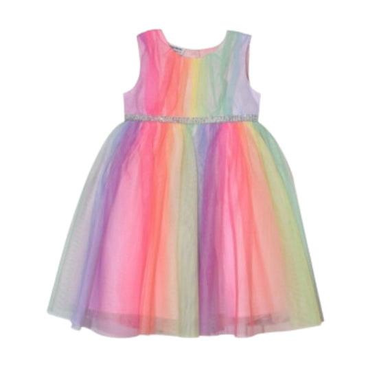 BLUEBERI Girls Dress XS / Multi-Color BLUEBERI - KIDS - Rainbow Tulle Dress
