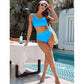BMJL Womens Swimwear XL / Blue BMJL -  High Waisted Bikini Sets Sporty Two Piece