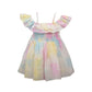 BONNIE BABY Baby Girl 18 Month / Multi-Color BONNIE BABY - Baby - Off-the-Shoulder Pastel Tie-Dye Dress