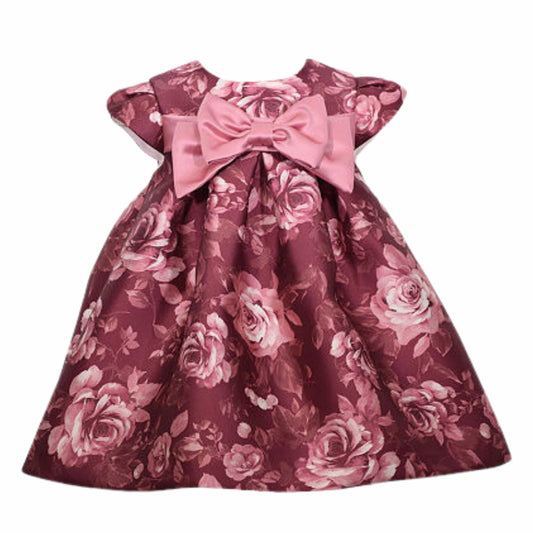 BONNIE BABY Baby Girl 6-9 Month / Multi-Color BONNIE BABY - BABY -  Short Sleeve Cap Sleeve Empire Waist Dress