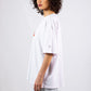 Boshies T-shirt White Velvet Hobb حب T-shirt