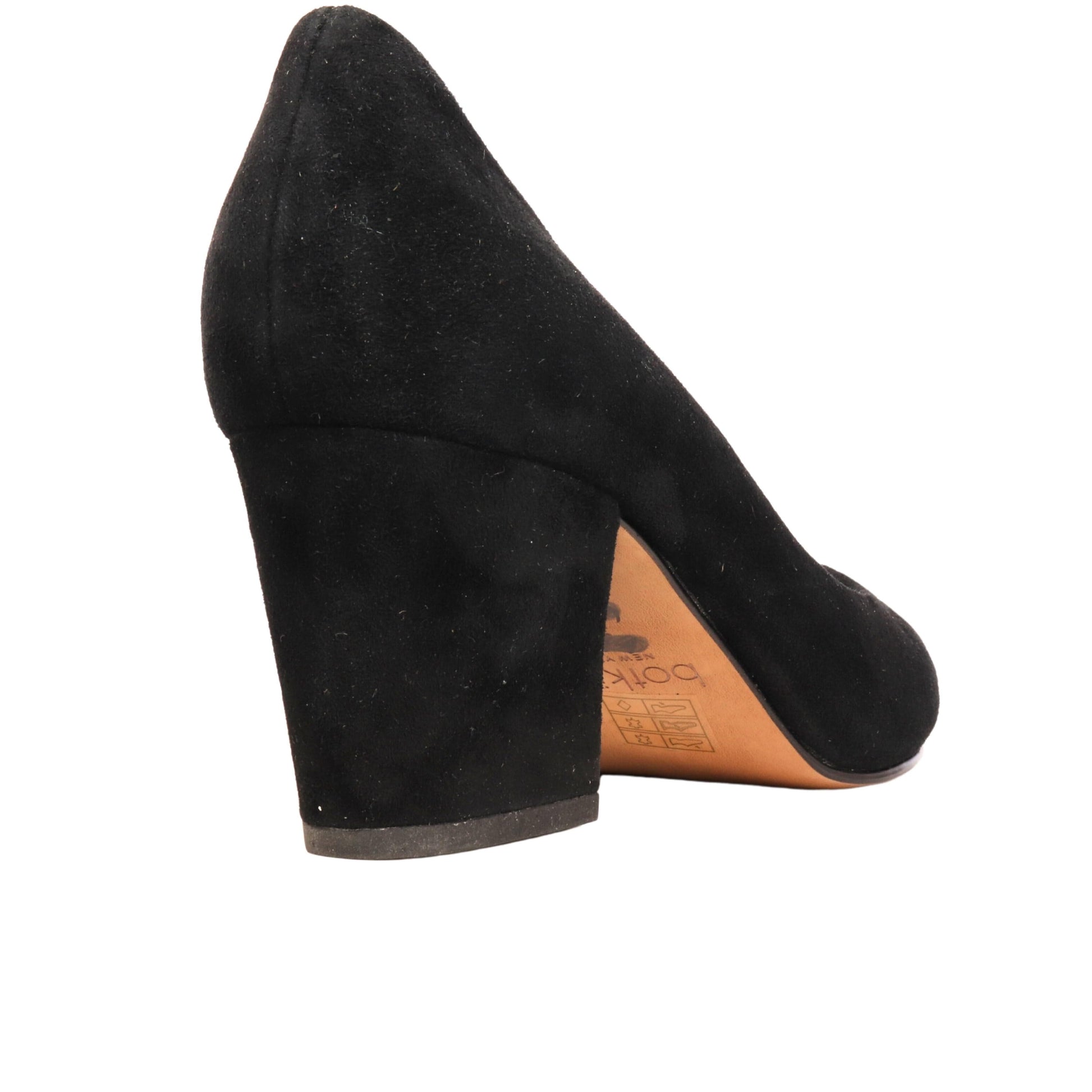 BOTKIER Womens Shoes 38.5 / Black BOTKIER - Stella Suede Slip On Pointed Toe Pumps