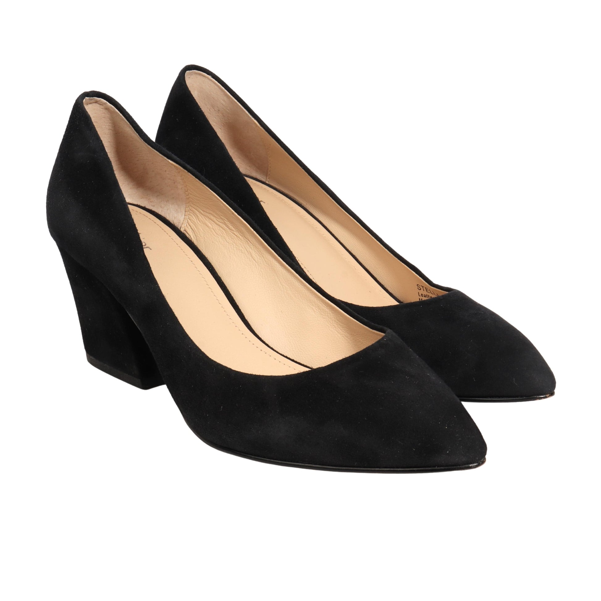 BOTKIER Womens Shoes 38.5 / Black BOTKIER - Stella Suede Slip On Pointed Toe Pumps