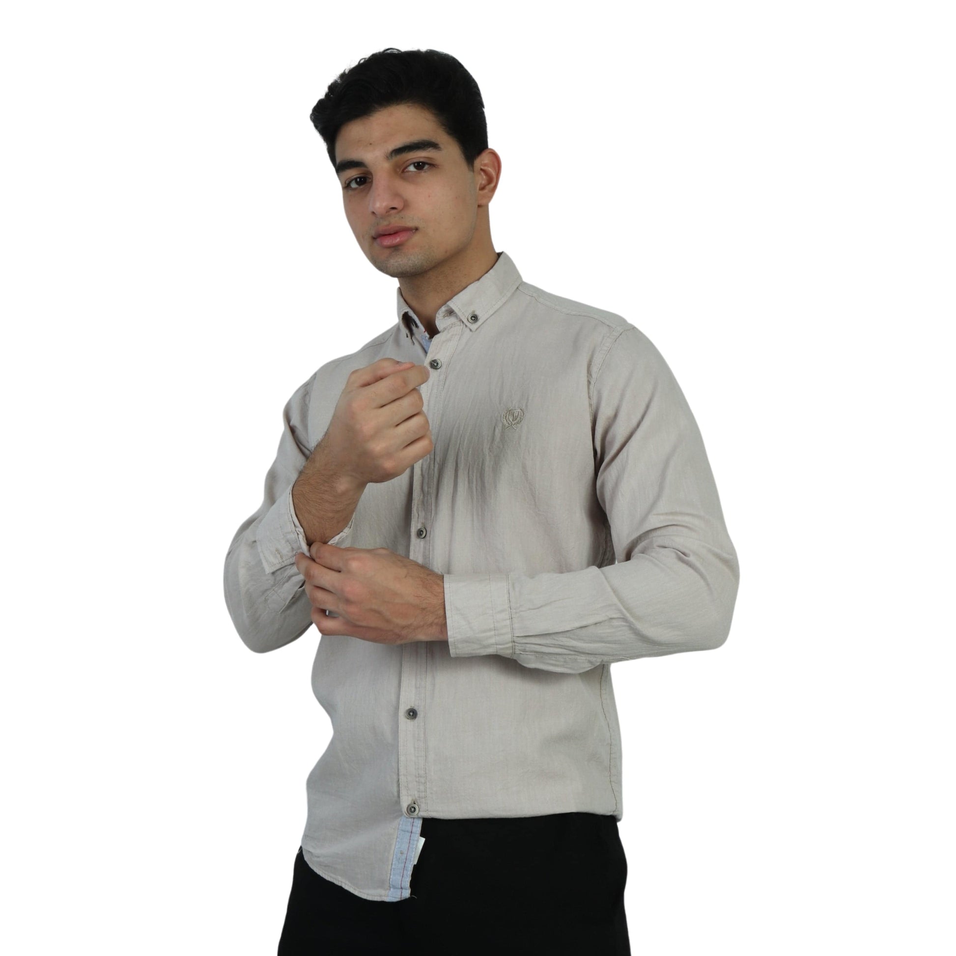 BOYCOTT Mens Tops M / Beige BOYCOTT - Button Down Shirts