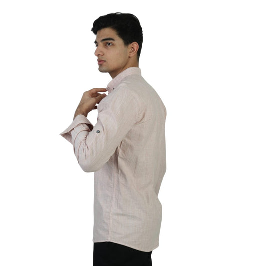 BOYCOTT Mens Tops M / Pink BOYCOTT - Chest Embroidery Shirt