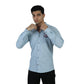 BOYCOTT Mens Tops M / Light Blue BOYCOTT - Chest Embroidery Shirt