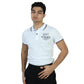 BOYCOTT Mens Tops S / White BOYCOTT - Front Printed Polo