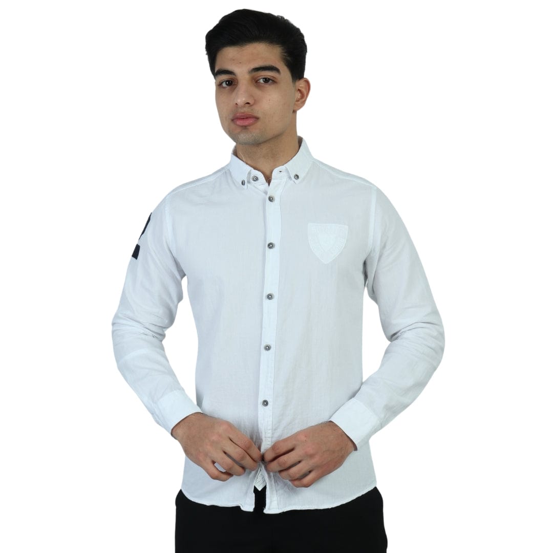 BOYCOTT Mens Tops BOYCOTT - Number Embroidery Shirt