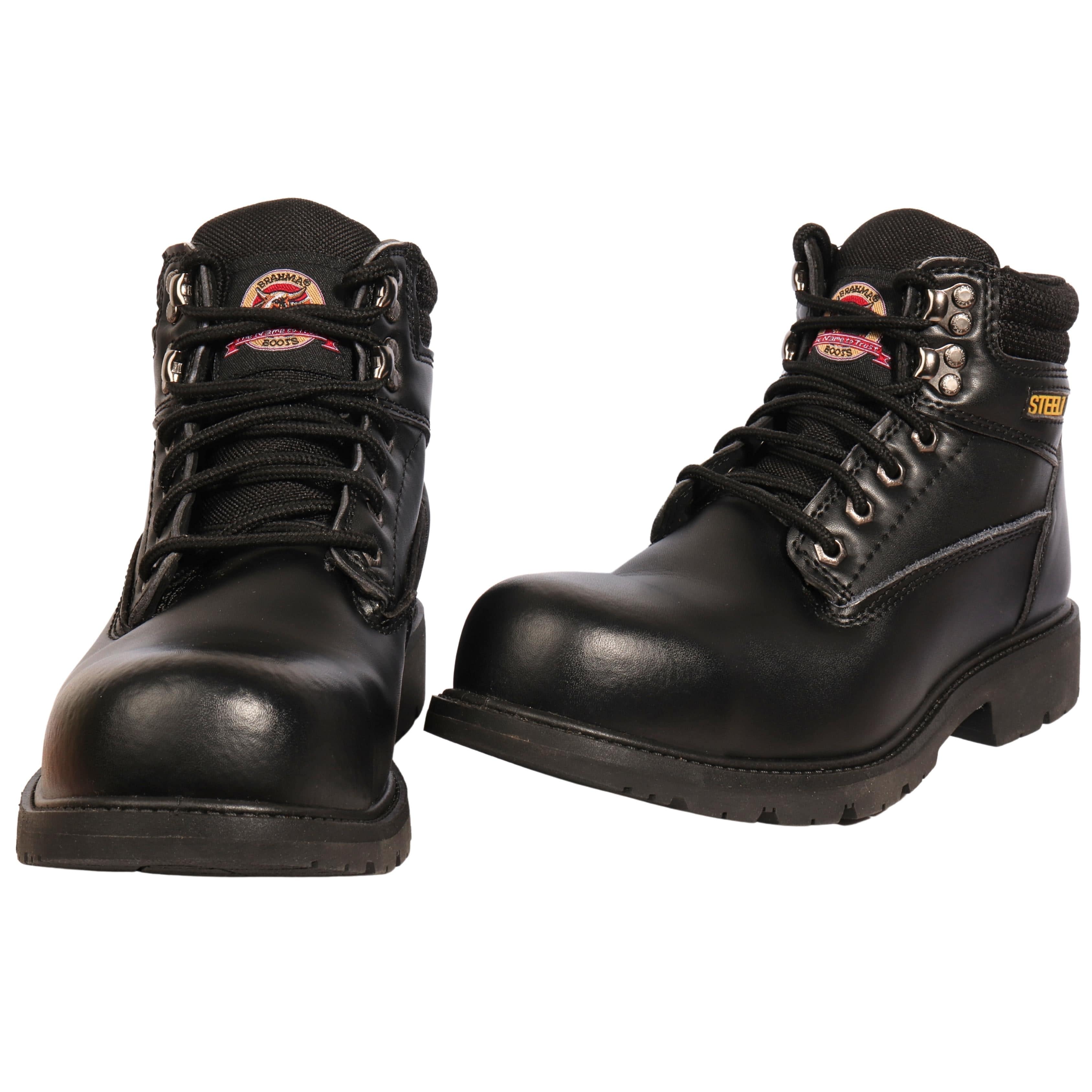 Wide width steel toe 2024 boots