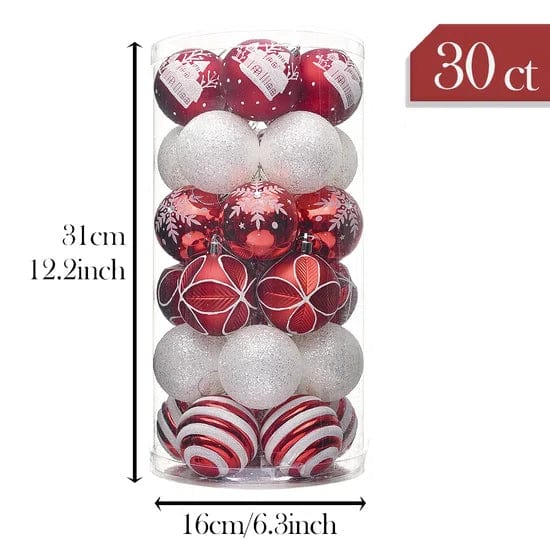 BRANDS & BEYOND Christmas Decoration 30 Piece Set - Christmas Decorations