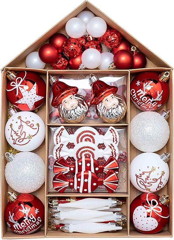 BRANDS & BEYOND Christmas Decoration Christmas Tree Ornament 70 Pc