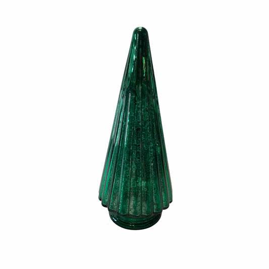 BRANDS & BEYOND Christmas Decoration Light Green Glass Christmas Tree Cone-Shaped