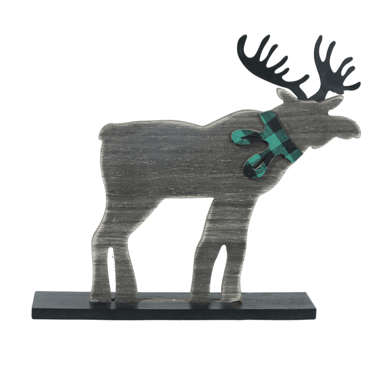 BRANDS & BEYOND Christmas Decoration Moose shaped wood ornament