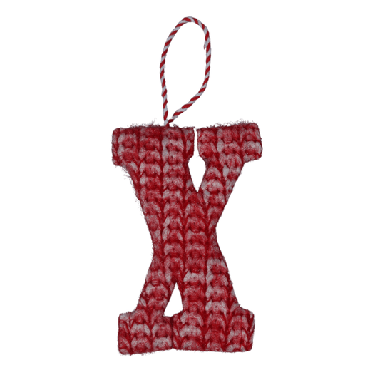 BRANDS & BEYOND Christmas Decoration Tree ornament letter X