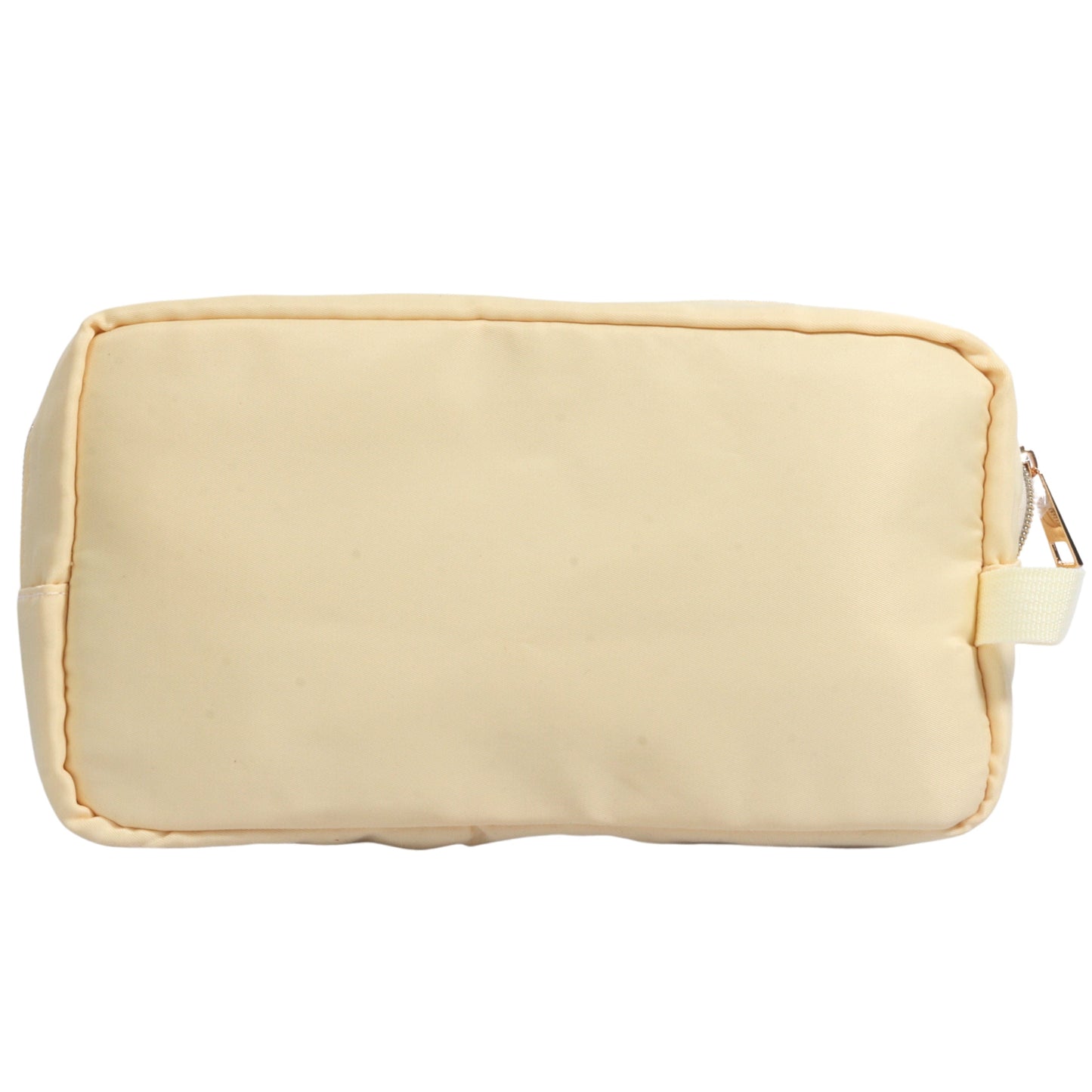 BRANDS & BEYOND Cosmetics Bags Yellow Preppy Makeup Bag With Strap