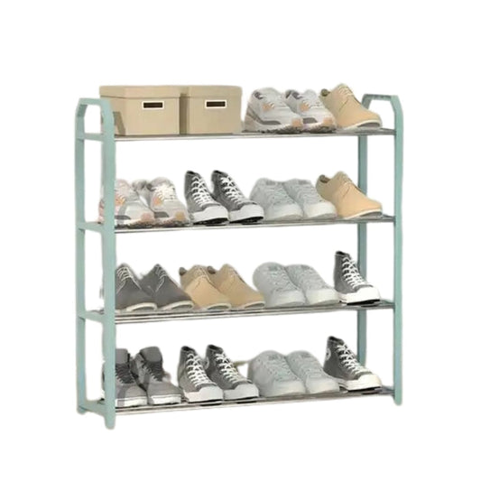 BRANDS & BEYOND Home Decoration & Accessories Blue Simple Multi Layer Quick Assembly Pp & Steel Rack Stand