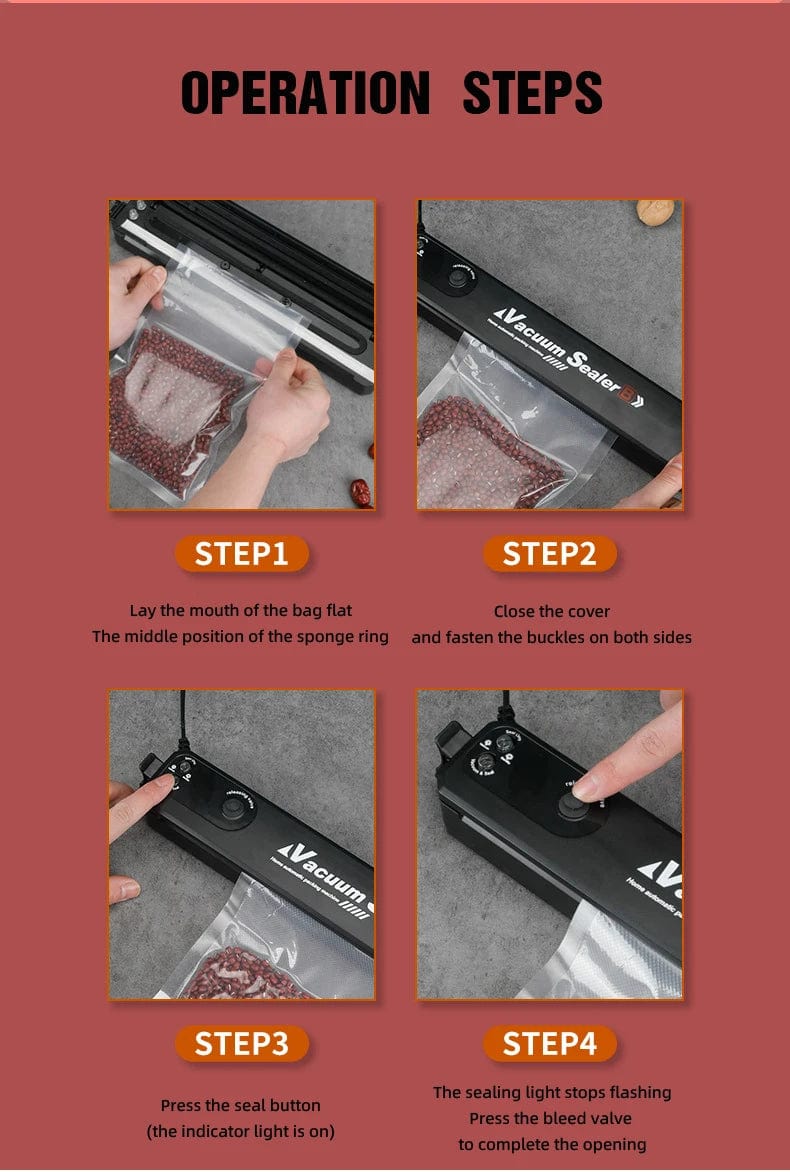 BRANDS & BEYOND Kitchen Appliances Black Household Vacuum Sealer