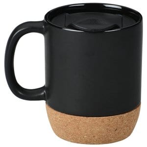 BRANDS & BEYOND Kitchenware Black Coffee Mug Ceramic With A Cork Base