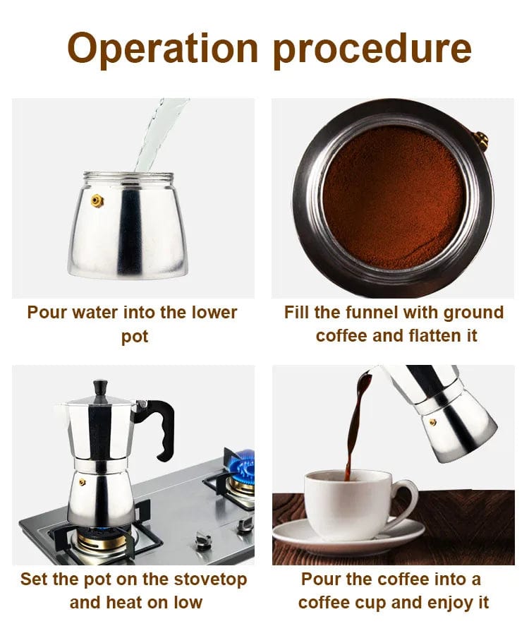 BRANDS & BEYOND Kitchenware Black Espresso Coffee Maker