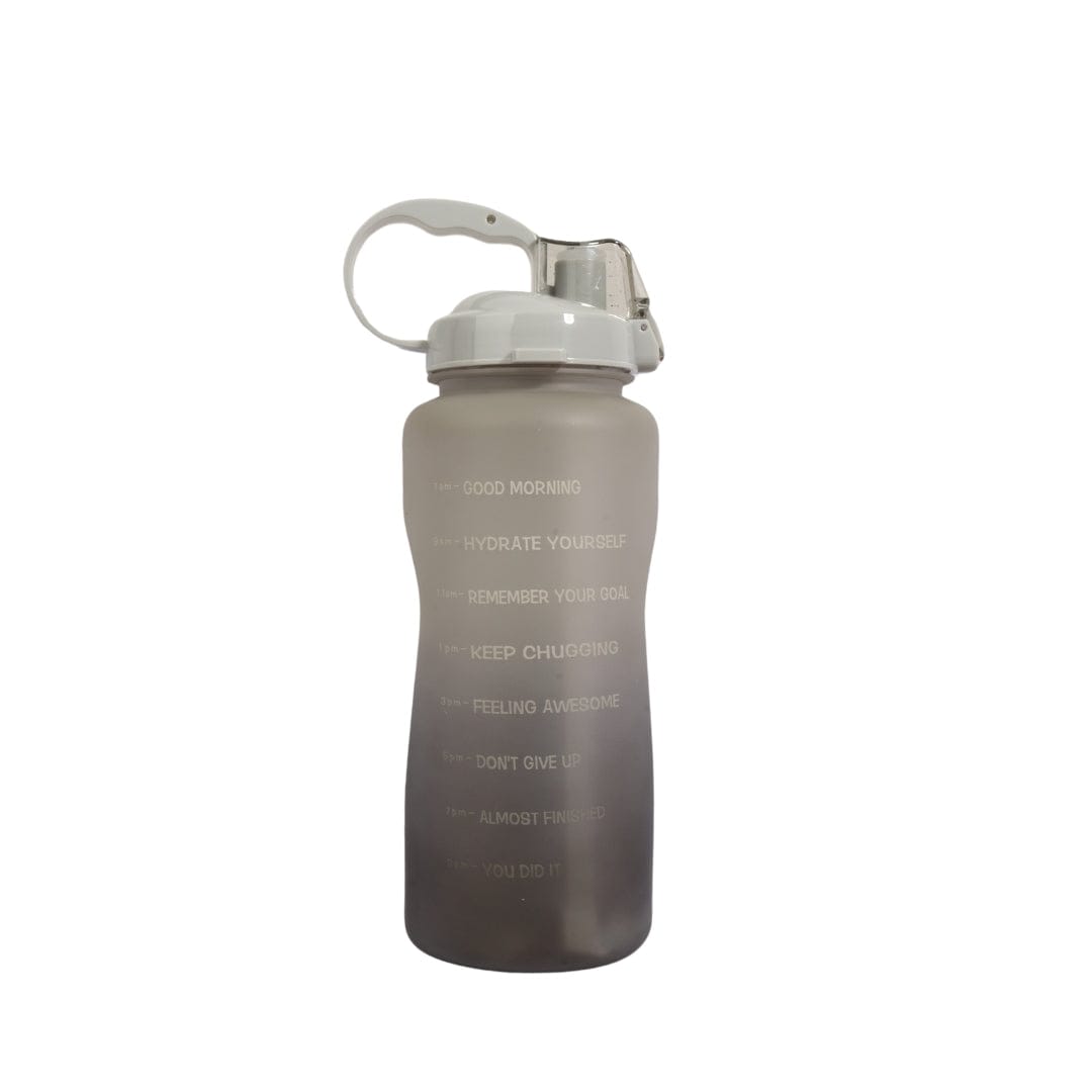 BRANDS & BEYOND Kitchenware Grey Half Gallon 64Oz Motivational Water Bottle