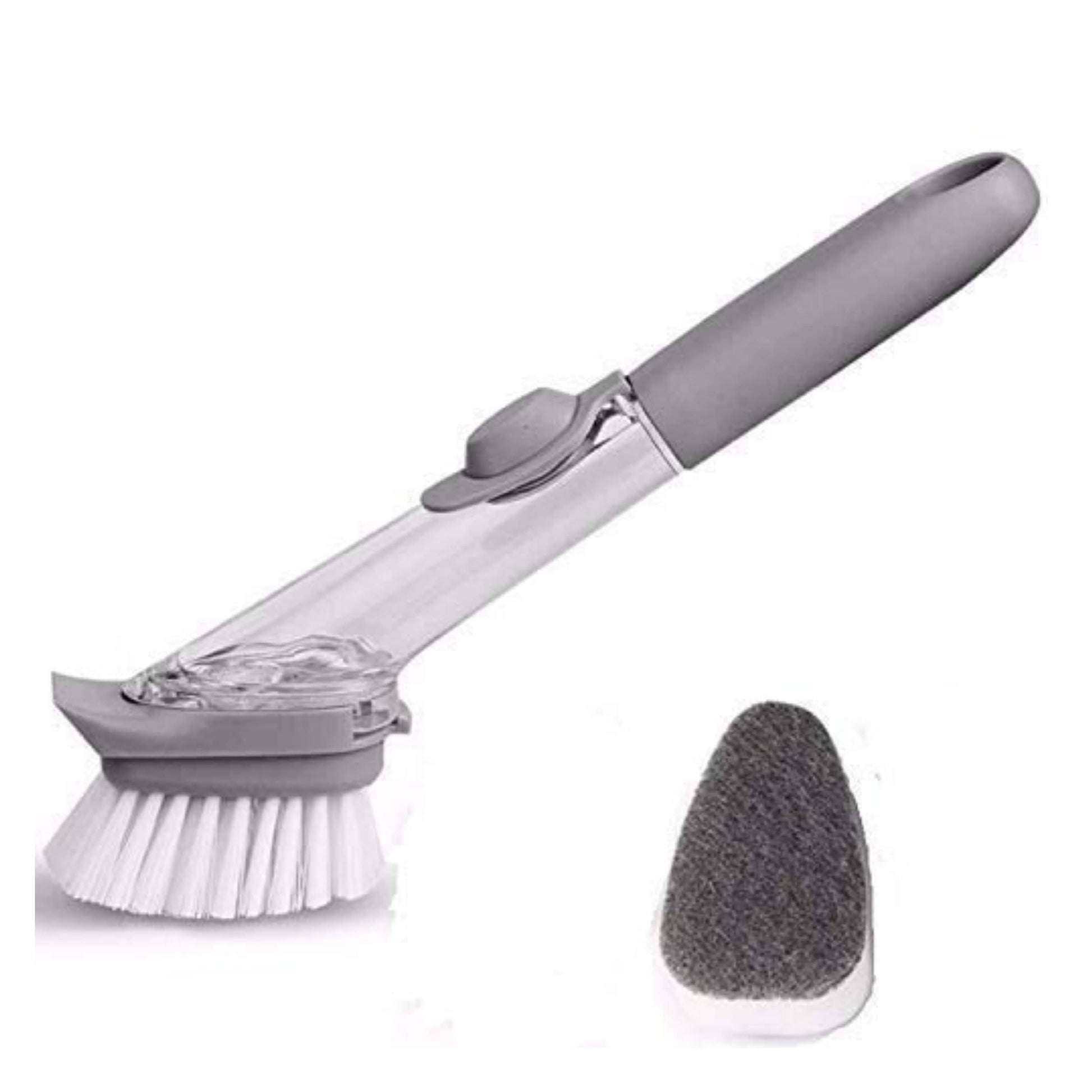 BRANDS & BEYOND Kitchenware Grey kitchen cleaning brush with soap dispenser cleaning