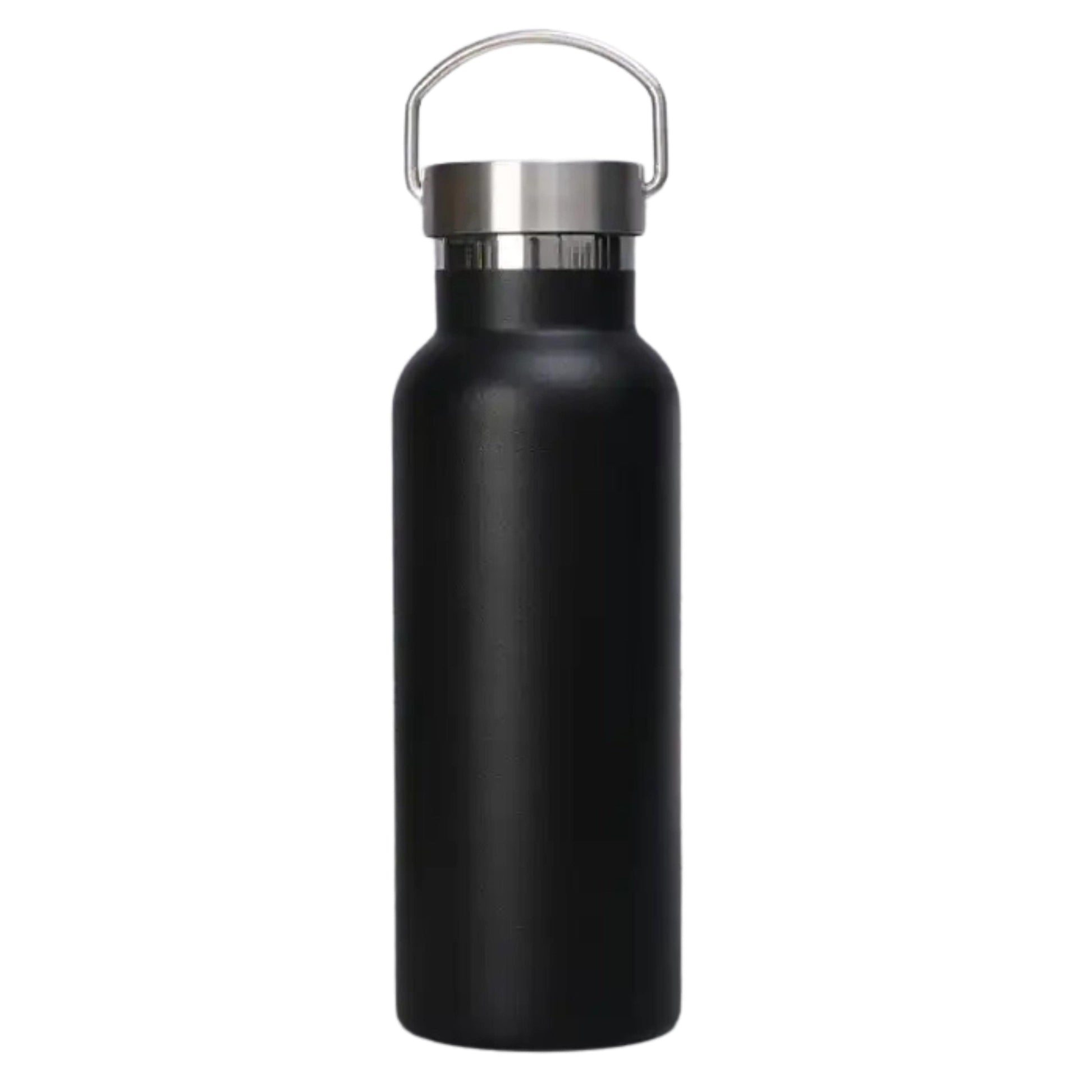 BRANDS & BEYOND Kitchenware Black Steel Water Bottle Double-Layer Vacuum