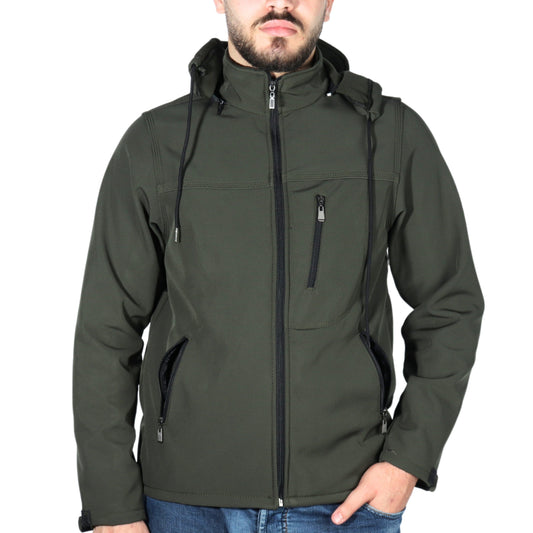 BRANDS & BEYOND Mens Jackets XS / Green Pull Over Casual Jacket