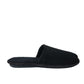 BRANDS & BEYOND Mens Shoes 41-42 / Black Faux suede slippers