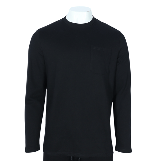 BRANDS & BEYOND Mens Tops XL / Black Front chest pocket sweatshirt