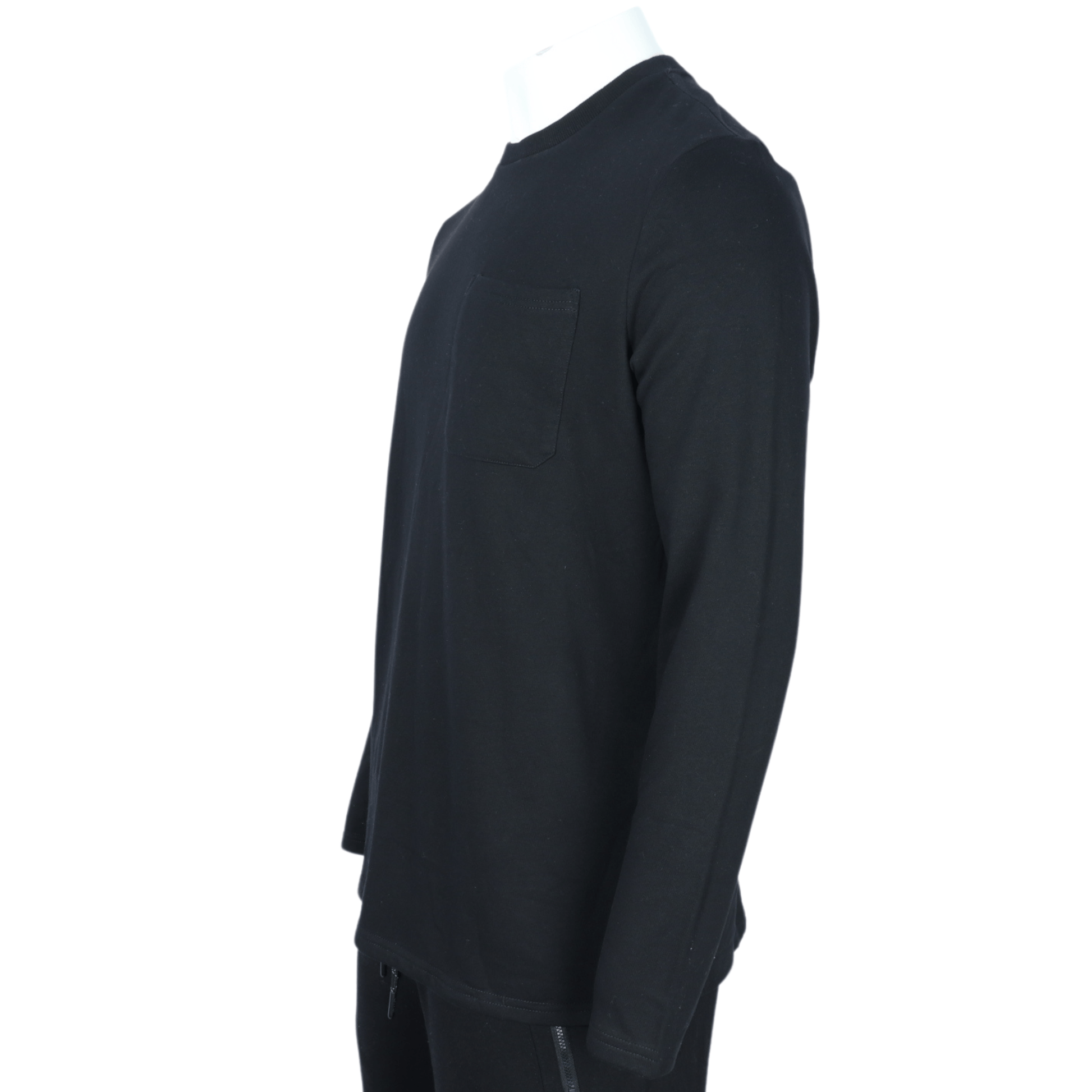 BRANDS & BEYOND Mens Tops XL / Black Front chest pocket sweatshirt