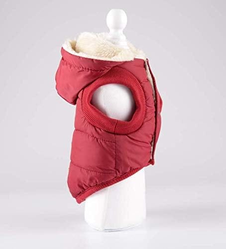 BRANDS & BEYOND Pet Accessories M / Red Padded Jacket Hoodies Cat Puppy Cold Weather