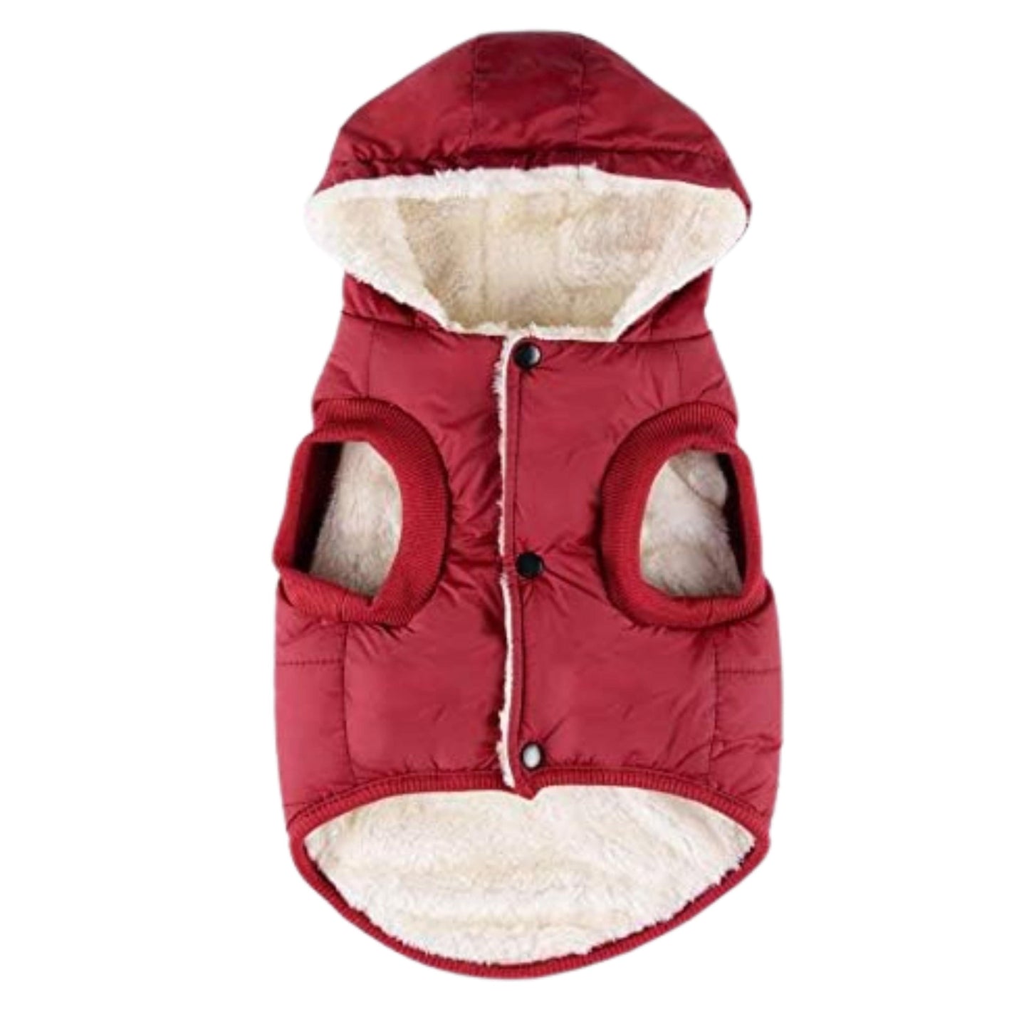 BRANDS & BEYOND Pet Accessories M / Red Padded Jacket Hoodies Cat Puppy Cold Weather