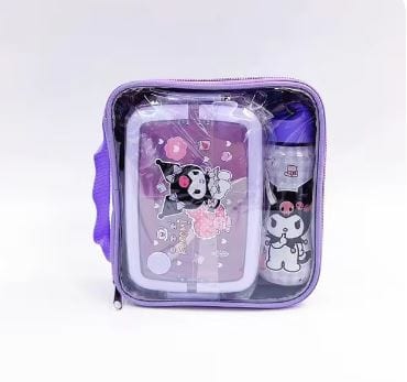 BRANDS & BEYOND School Supplies Purple Lunch box anime melody cinnamoroll large Capacity with water bottle