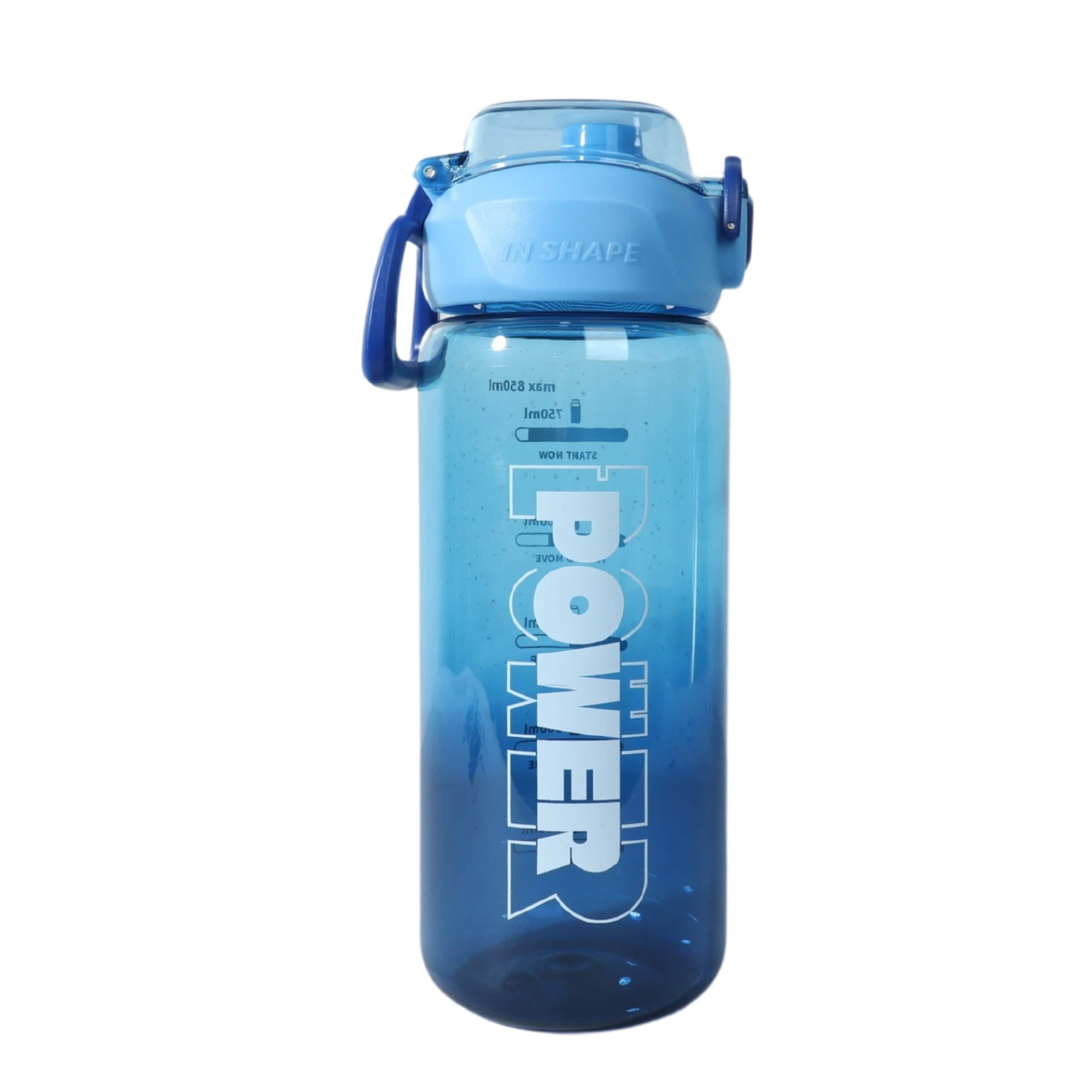 BRANDS & BEYOND School Supplies Blue Power water bottle good health