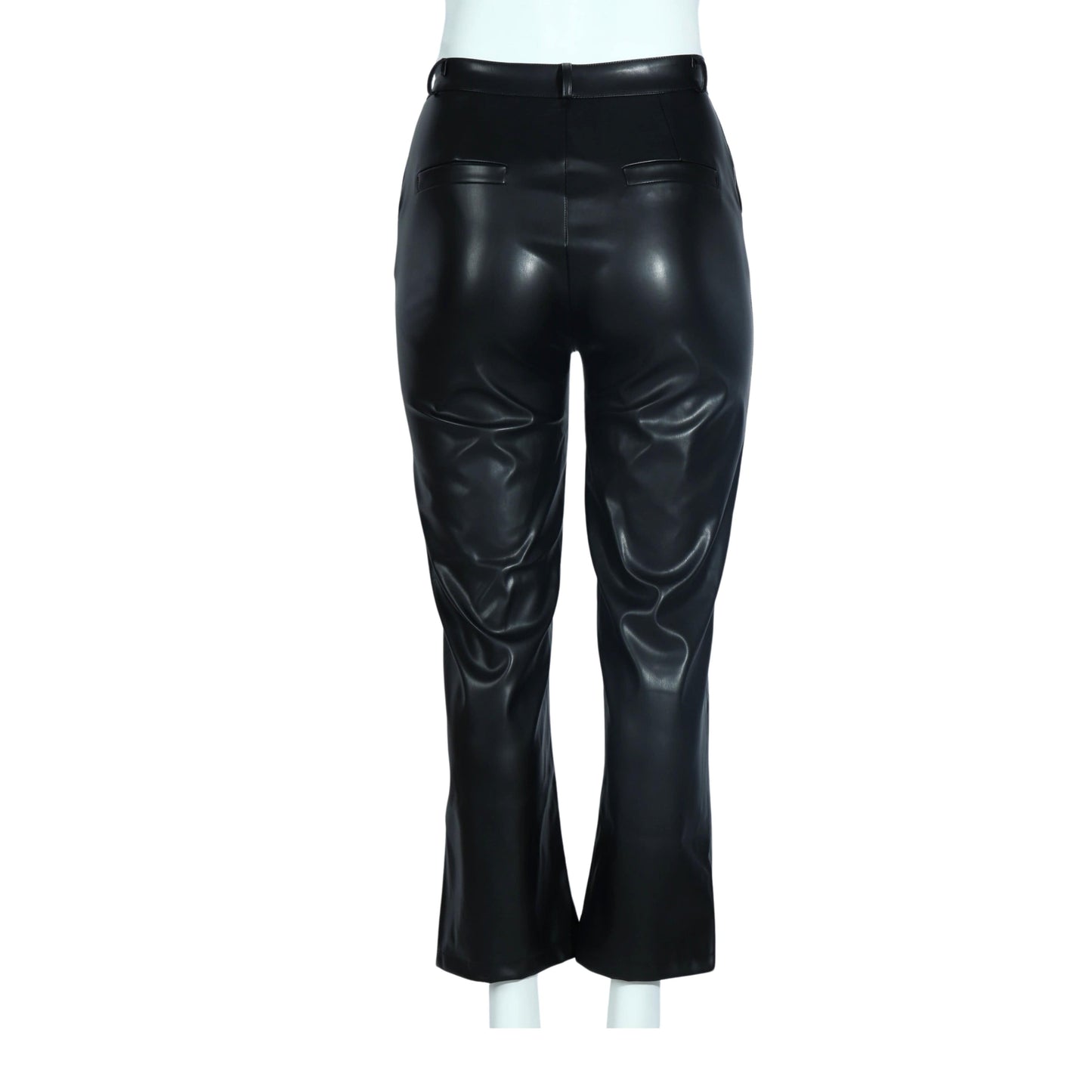 BRANDS & BEYOND Womens Bottoms XL / Black Faux Leather High Rise Pants