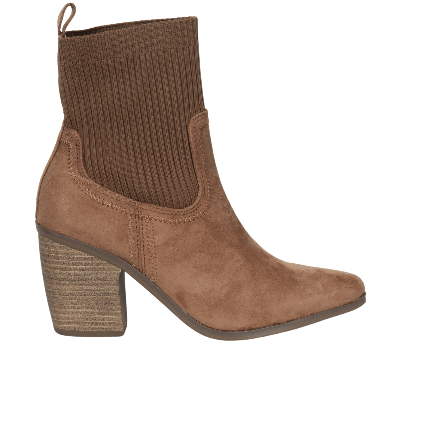 BRANDS & BEYOND Womens Shoes 40.5 / Brown Faux suede sock boot