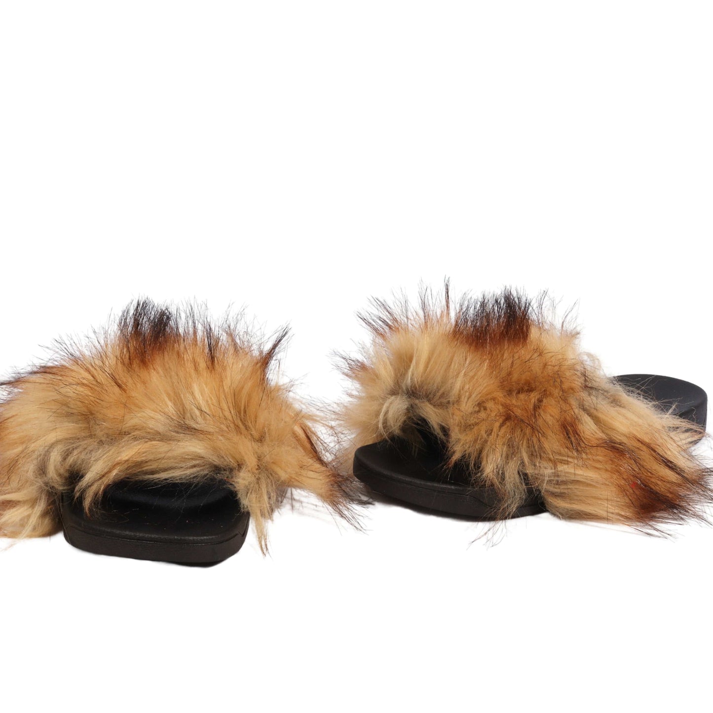 BRANDS & BEYOND Womens Shoes 41 / Brown Fur Slide Slipper Sandal with Soft Furry Faux