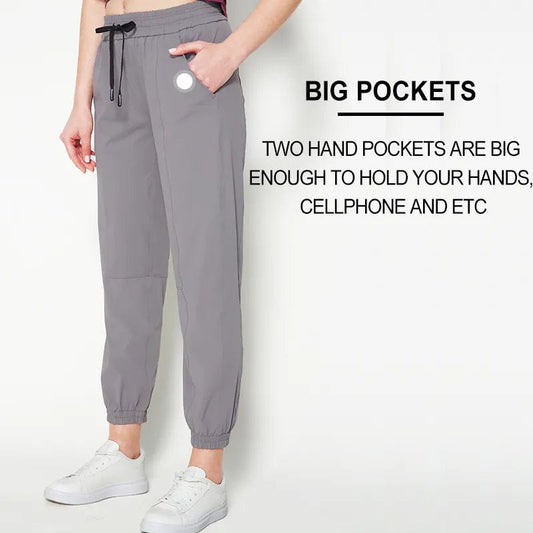 BRANDS & BEYOND Womens sports S / Grey Activewear Workout Joggers Drawstring Track Cuff Sweatpants
