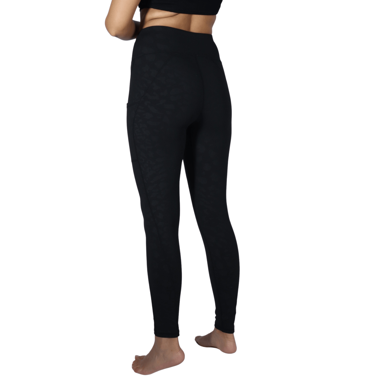 BRANDS & BEYOND Womens sports S / Black Camo pattern leggings