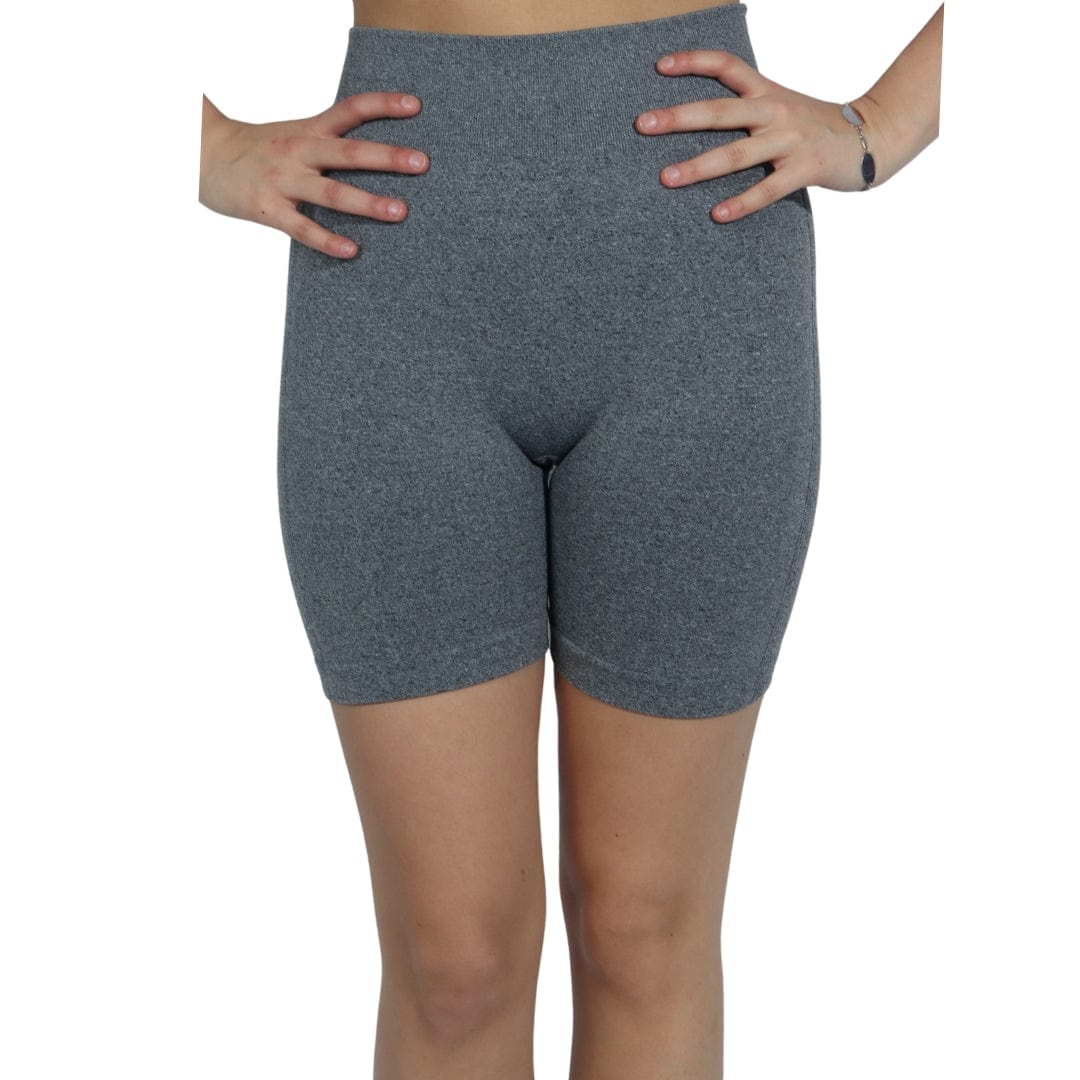 BRANDS & BEYOND Womens sports M / Grey High Waist Butt Lifting Biker Shorts