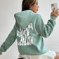 BRANDS & BEYOND Womens Tops Good Things Are Coming Printed Hoodie