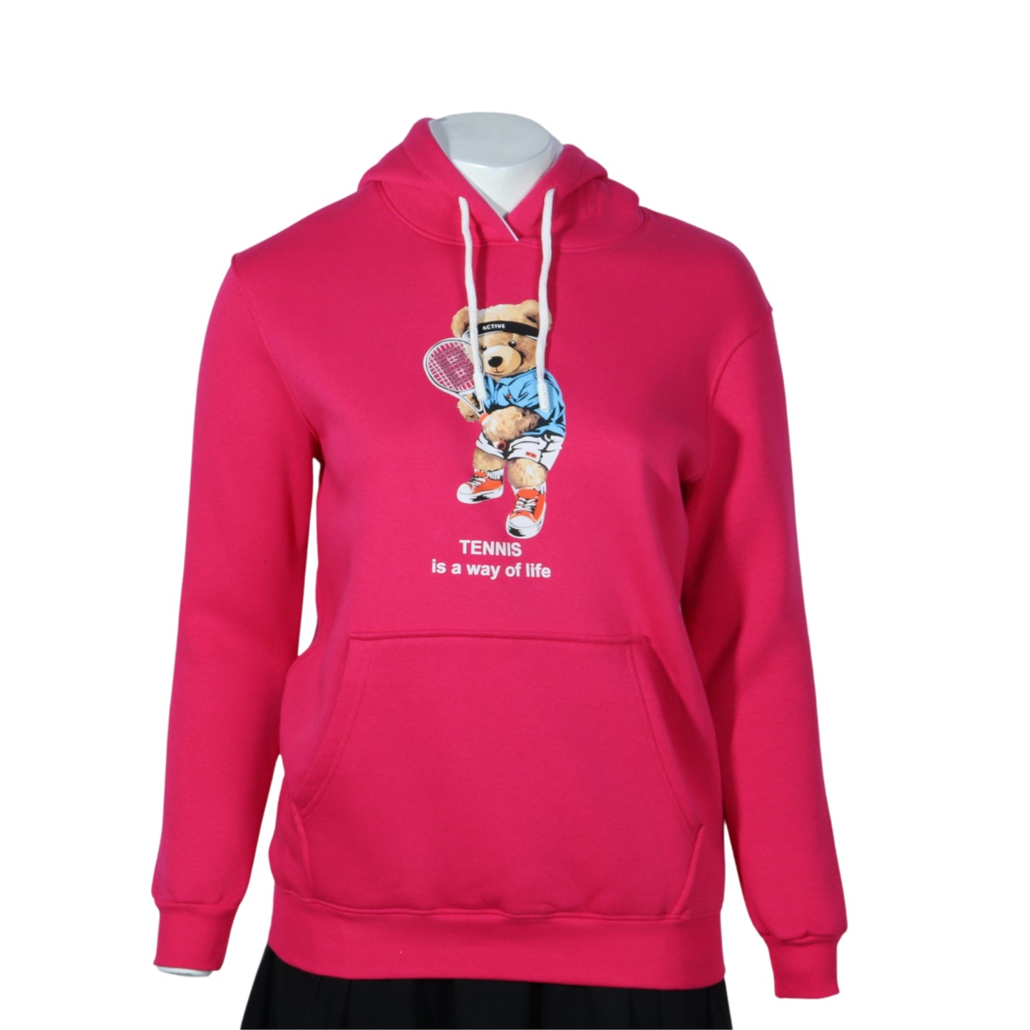 BRANDS & BEYOND Womens Tops Tennis Is A way Of Life Printed Hoodie