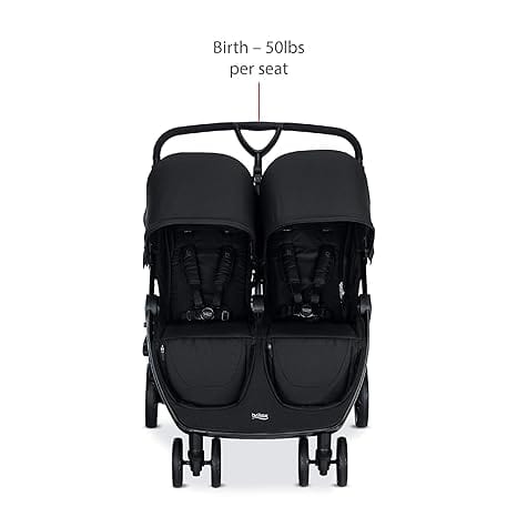 BRITAX Baby Essentials Black BRITAX- B-Lively Double Stroller